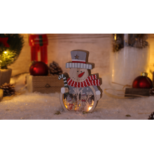 Tracon LED karácsonyi dekoráció hóember 3LED elemes