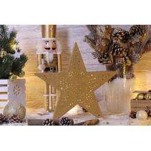 Tracon LED karácsonyi csillag 20LED arany, fém, elemes